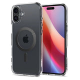 Spigen Ultra Hybrid MagSafe Carbon Fiber til iPhone 16 - mørkgrå