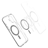 Spigen Ultra Hybrid MagSafe Carbon Fiber til iPhone 16 - mørkgrå