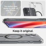 Spigen Ultra Hybrid MagSafe Carbon Fiber til iPhone 16 - mørkgrå