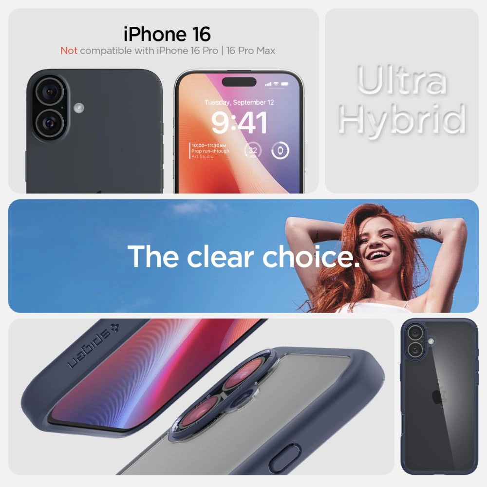 Spigen Ultra Hybrid MagSafe til iPhone 16 - Blå