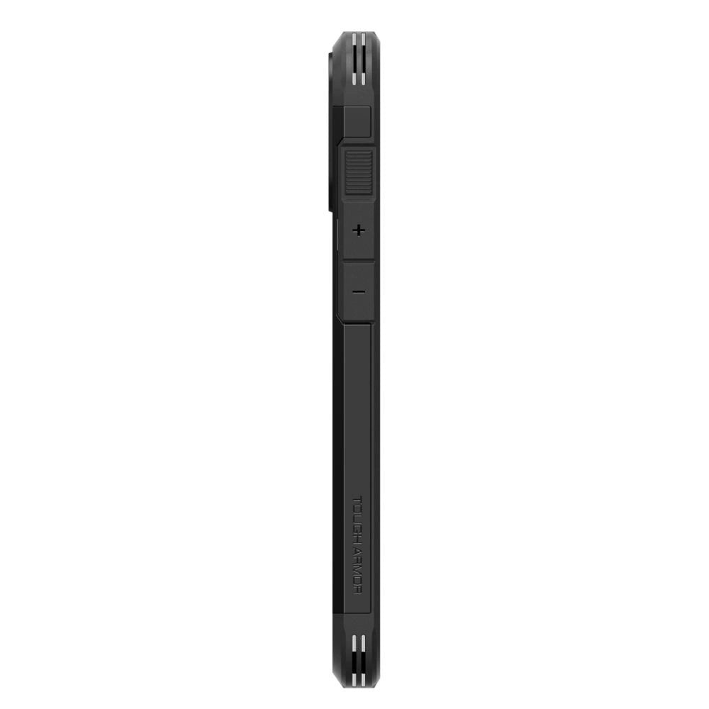 Spigen Tough Armor MagSafe-hylster med stand til iPhone 16 - sort