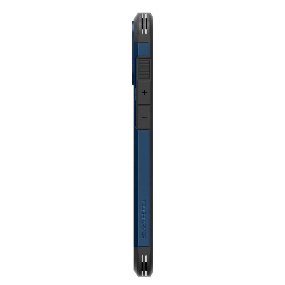 Spigen Tough Armor MagSafe-hylster med stand til iPhone 16 - blå