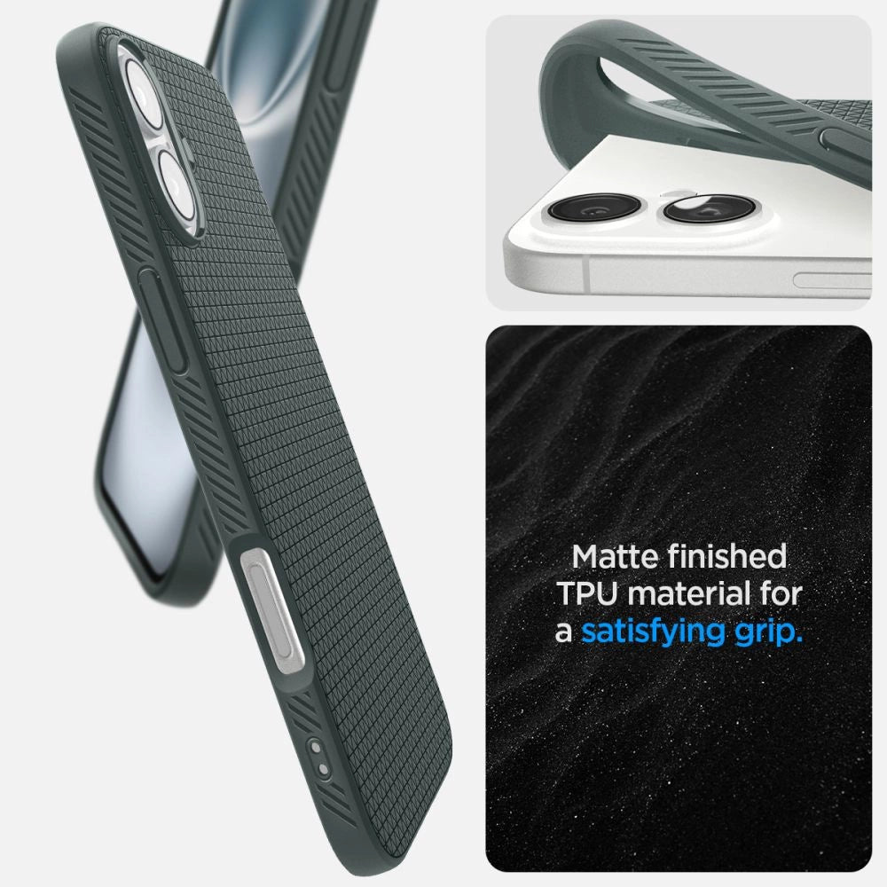 Spigen Liquid Air iPhone 16 Case - Grøn