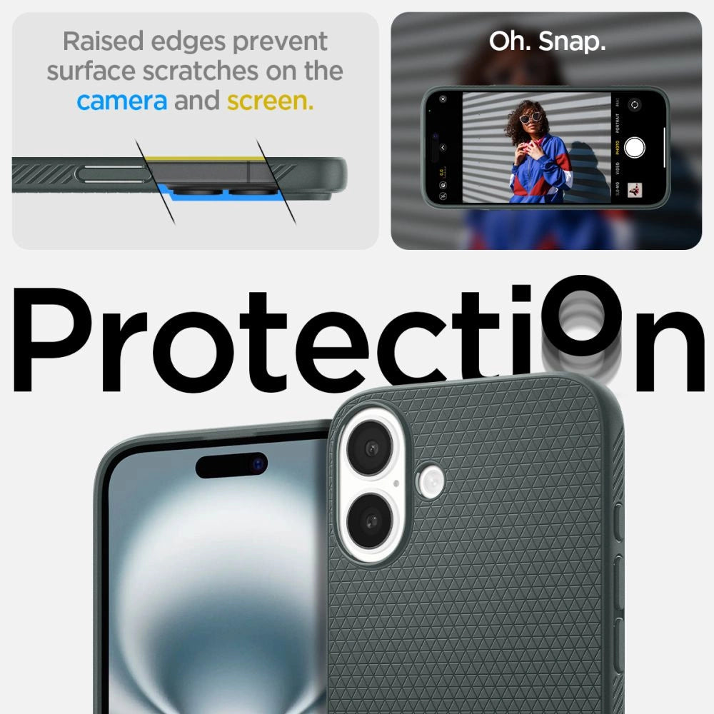 Spigen Liquid Air iPhone 16 Case - Grøn