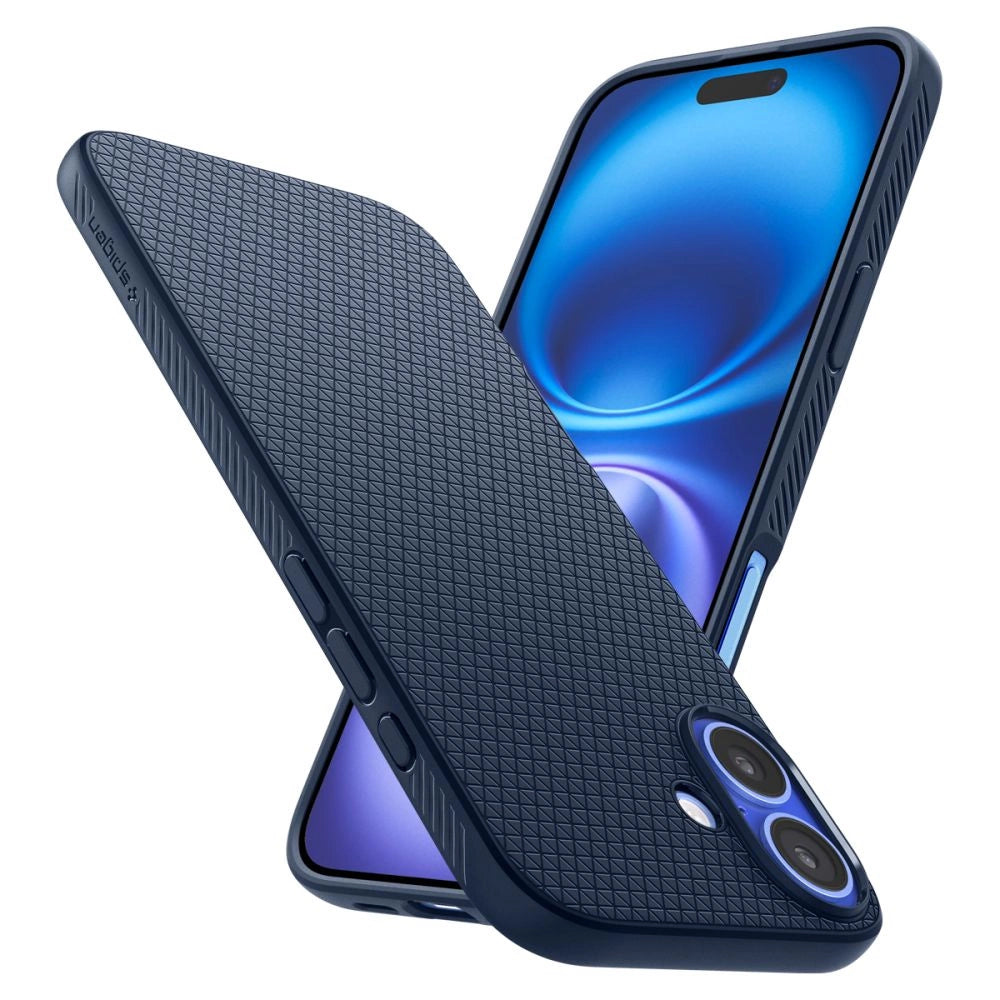 Spigen Liquid Air iPhone 16 Case - Blå