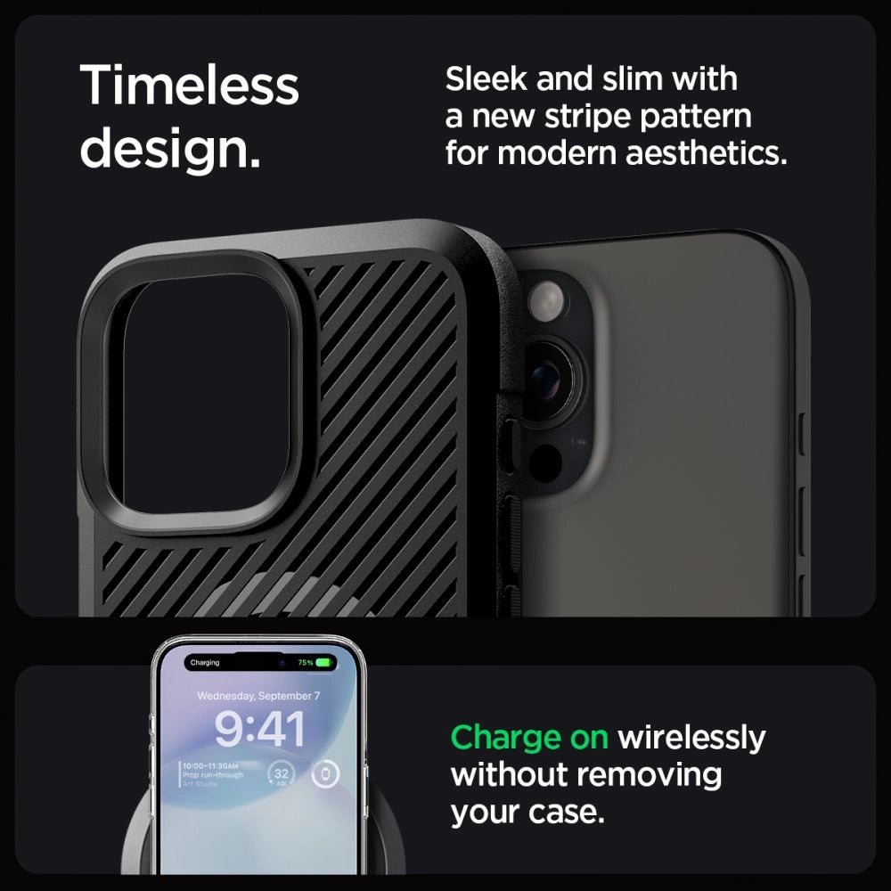 Spigen Core Armor Mag Case med MagSafe til iPhone 16 Pro - Matte Black