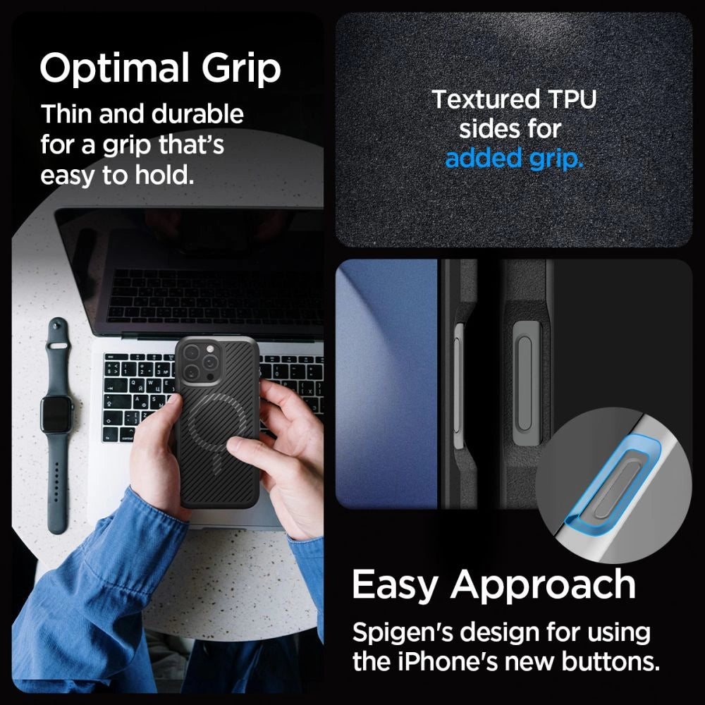 Spigen Core Armor Mag Case med MagSafe til iPhone 16 Pro - Matte Black