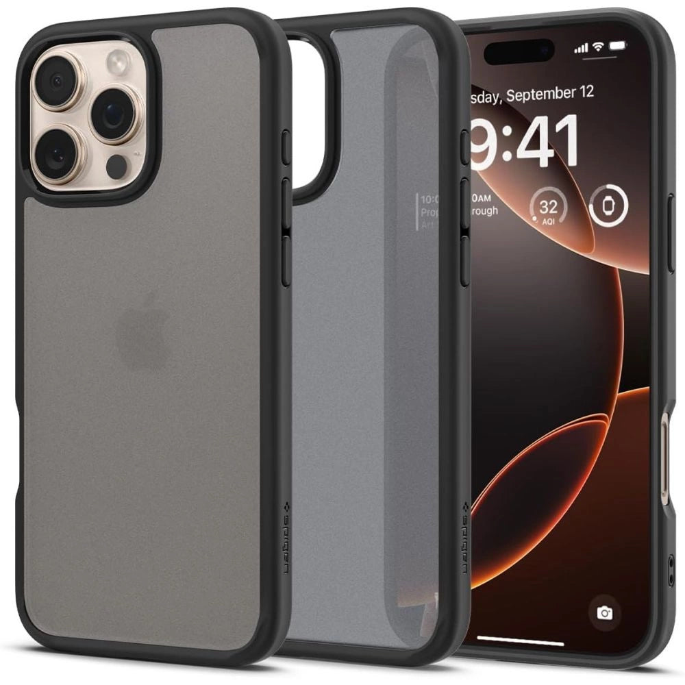 Spigen Ultra Hybrid iPhone 16 Pro Case - sort