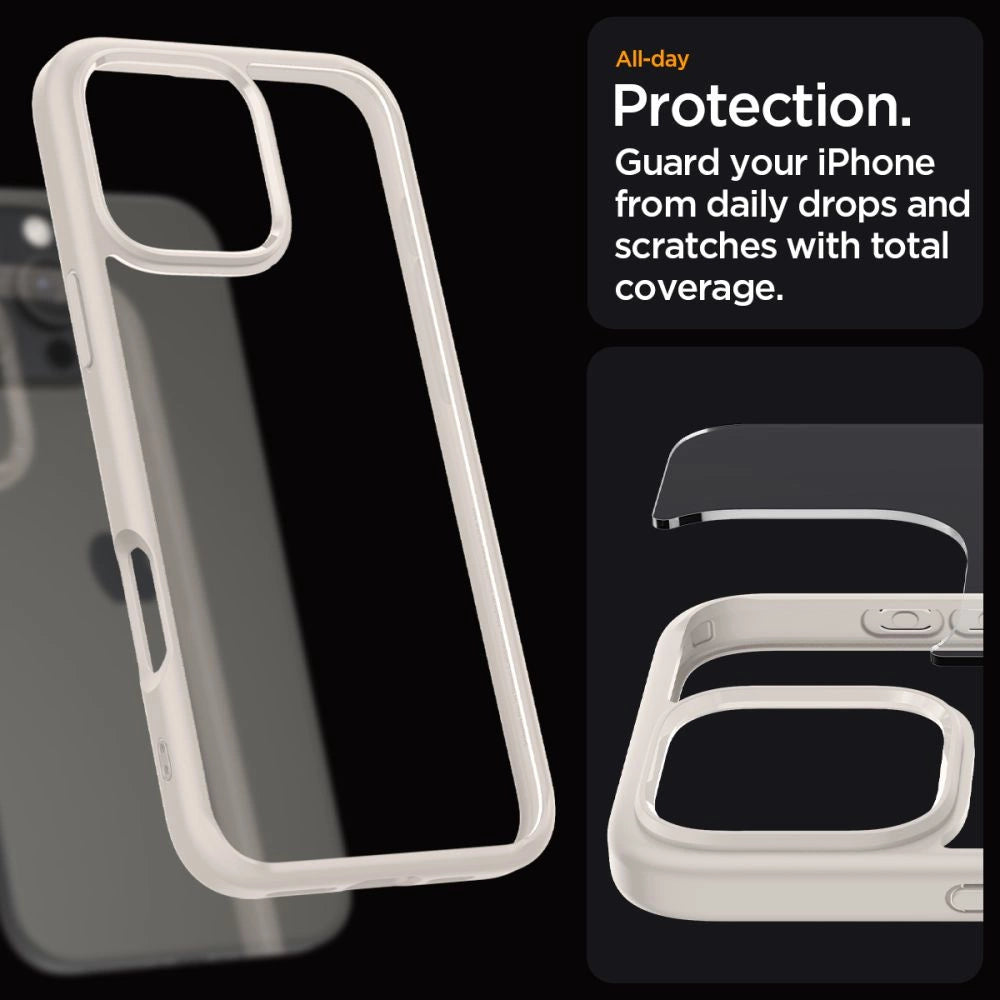 Spigen Ultra Hybrid-hylster til iPhone 16 Pro - titanium