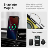 Spigen Tough Armor MagSafe Case med Stativ til iPhone 16 Pro - Grøn