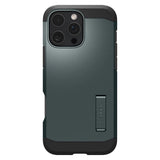 Spigen Tough Armor MagSafe Case med Stativ til iPhone 16 Pro - Grøn