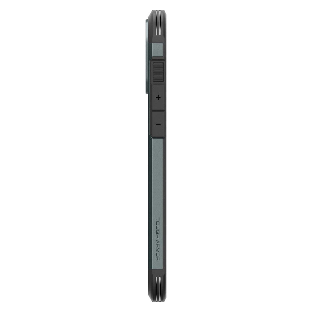 Spigen Tough Armor MagSafe Case med Stativ til iPhone 16 Pro - Grøn