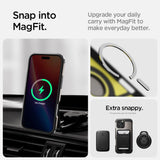 Spigen Tough Armor MagSafe-hylster med stativ til iPhone 16 Pro - gunmetal