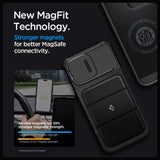 Spigen Optik Armor Mag case med MagSafe til iPhone 16 Pro - sort