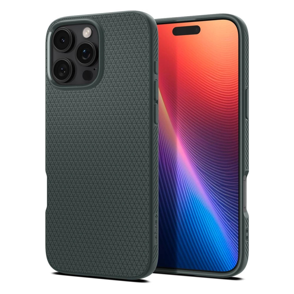 Spigen Liquid Air iPhone 16 Pro Case - Grøn