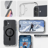 Spigen Ultra Hybrid Mag Case med MagSafe til iPhone 16 Plus - sort