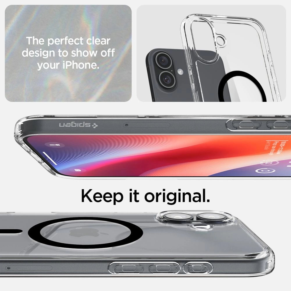 Spigen Ultra Hybrid Mag Case med MagSafe til iPhone 16 Plus - sort