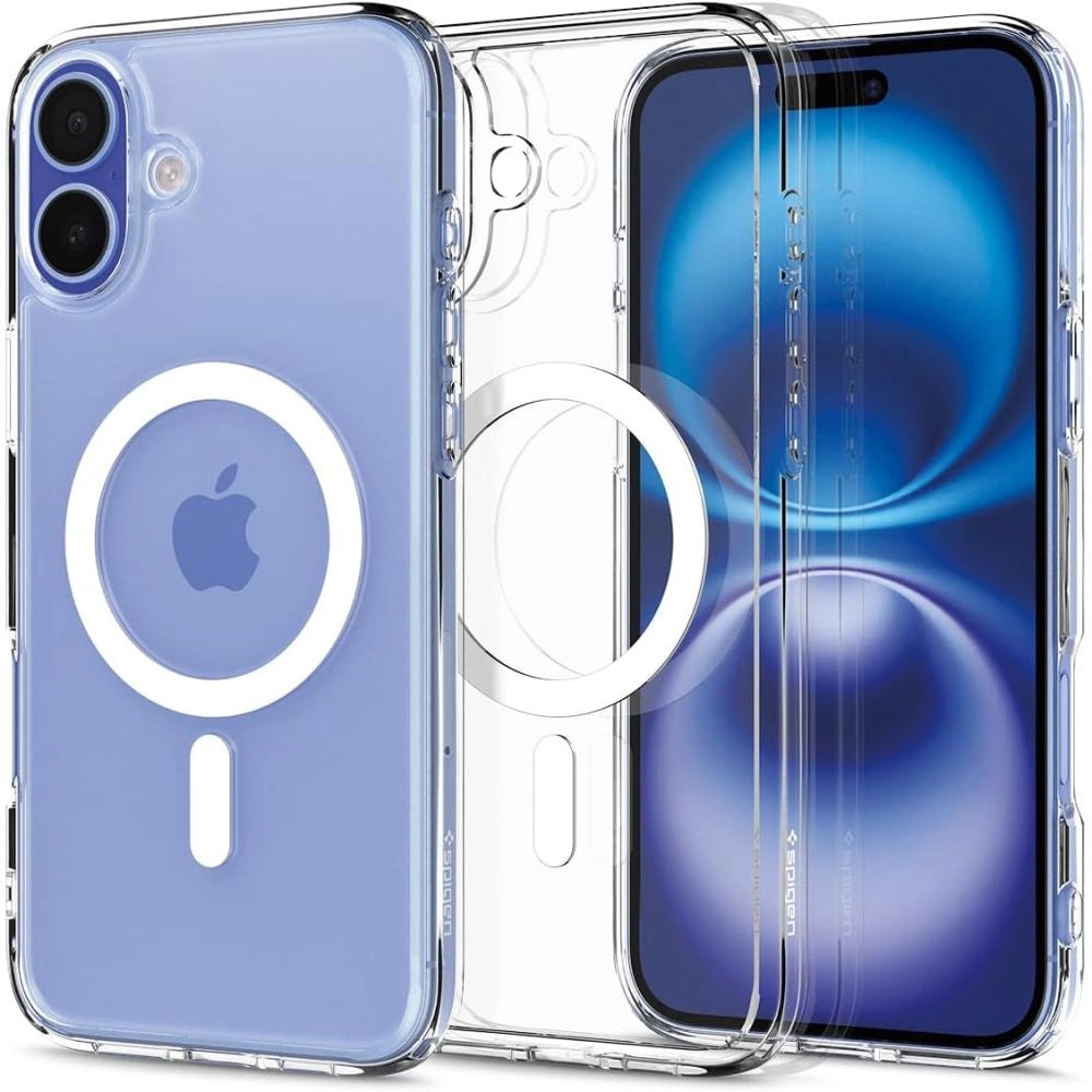 Spigen Ultra Hybrid Mag Case med MagSafe til iPhone 16 Plus - hvid