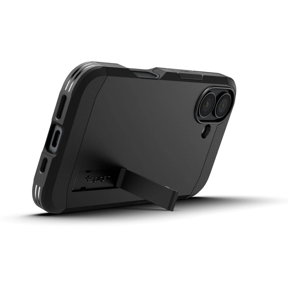 Spigen Tough Armor MagSafe Case med stand til iPhone 16 Plus - sort