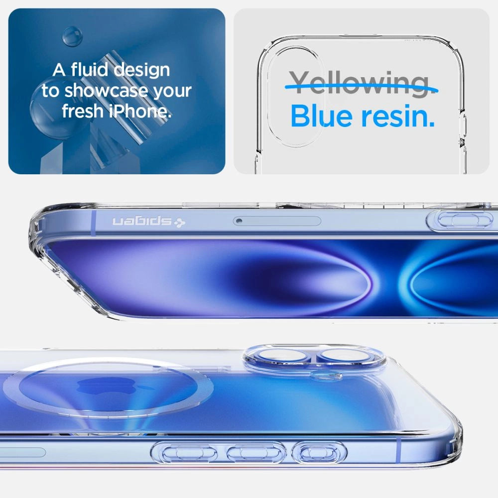 Spigen Liquid Crystal Mag Case med MagSafe til iPhone 16 Plus - klar