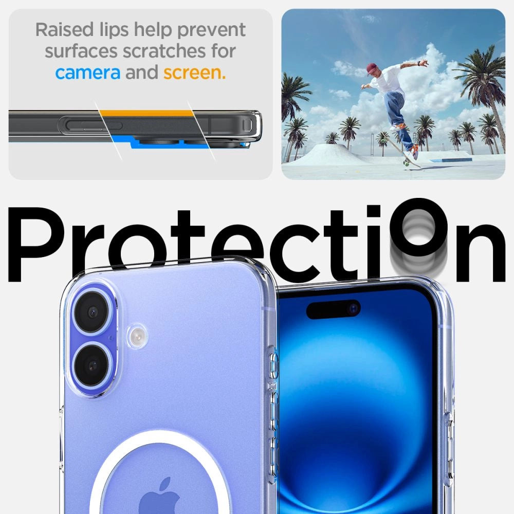 Spigen Liquid Crystal Mag Case med MagSafe til iPhone 16 Plus - klar