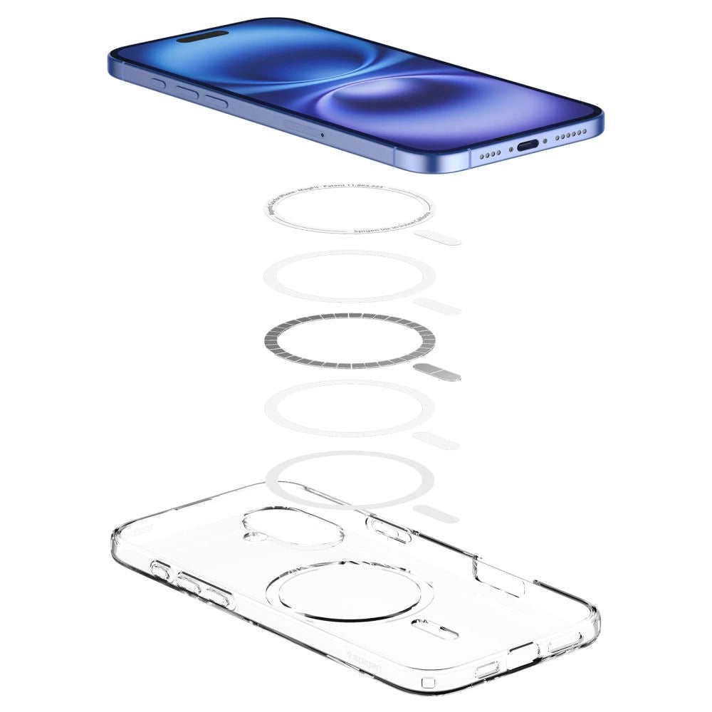Spigen Liquid Crystal Mag Case med MagSafe til iPhone 16 Plus - klar