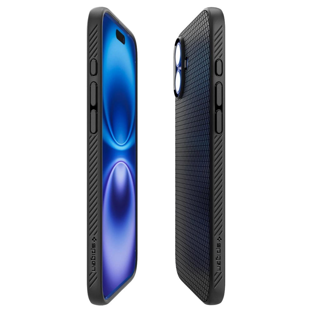 Spigen Liquid Air Case til iPhone 16 Plus - sort