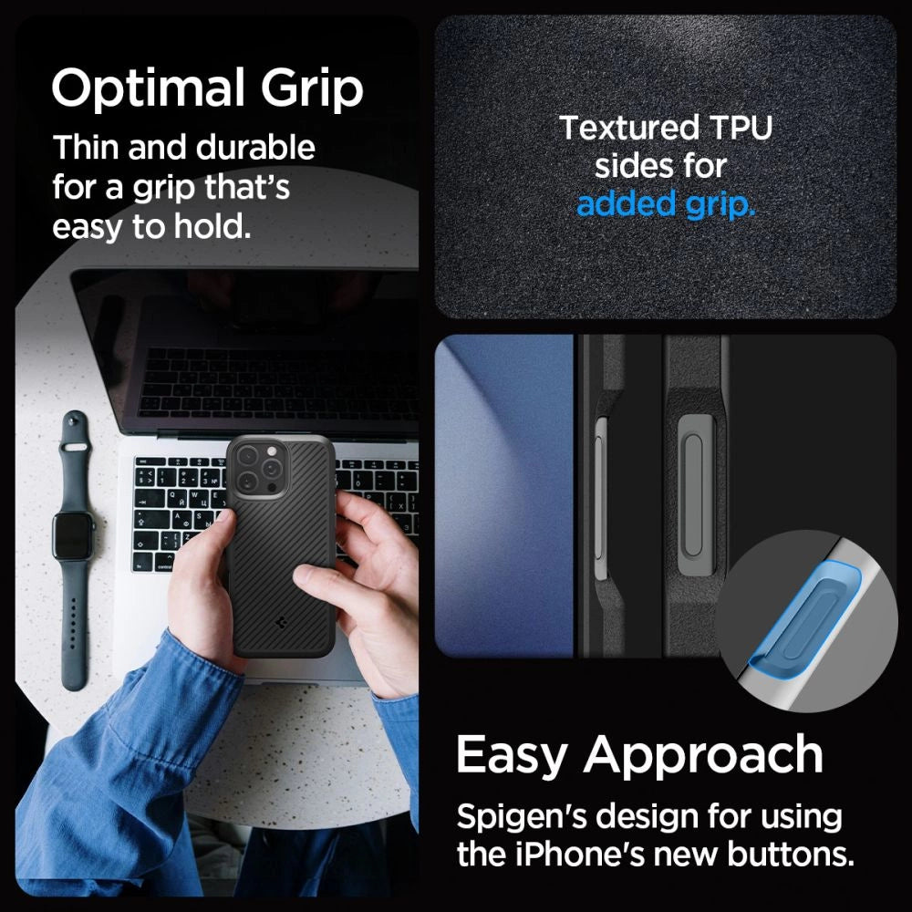 Spigen Core Armor Case til iPhone 16 Pro Max - Matte Black