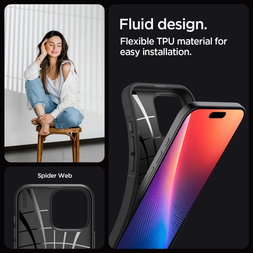 Spigen Core Armor Case til iPhone 16 Pro Max - Matte Black