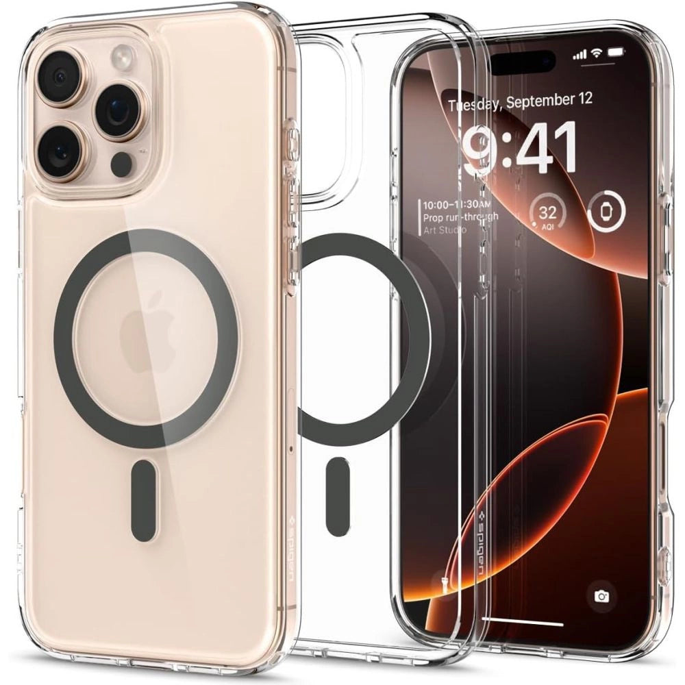 Spigen Ultra Hybrid Mag case med MagSafe til iPhone 16 Pro Max - grafit
