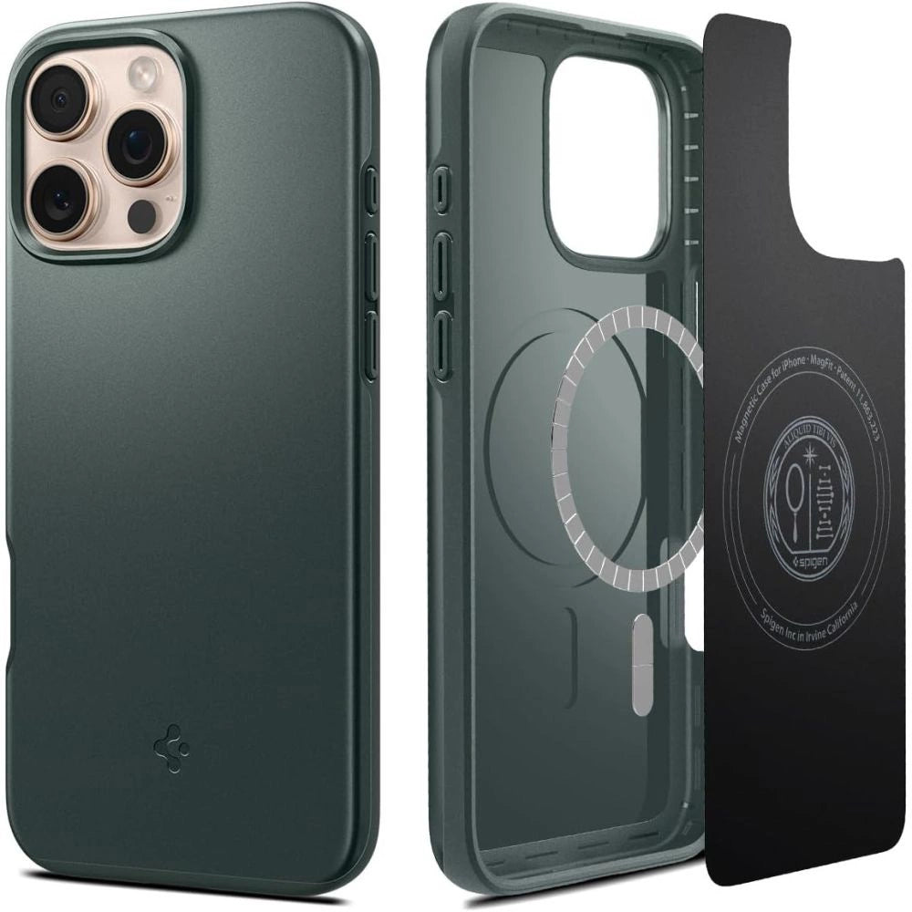 Spigen Thin Fit MagSafe Case til iPhone 16 Pro Max - Grøn