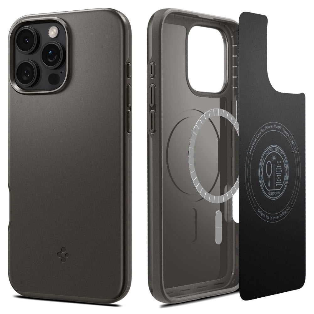 Spigen Thin Fit MagSafe case til iPhone 16 Pro Max - gunmetal