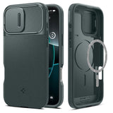 Spigen Optik Armor Mag Case med MagSafe til iPhone 16 Pro Max - Grøn