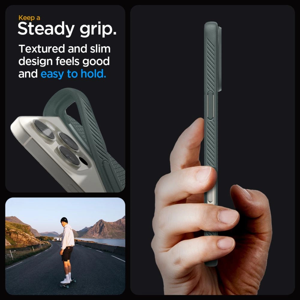 Spigen Liquid Air Case til iPhone 16 Pro Max - Grøn