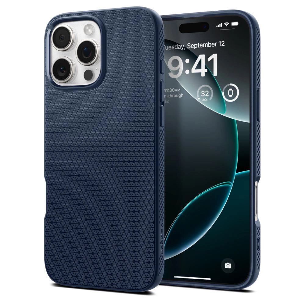 Spigen Liquid Air Case til iPhone 16 Pro Max - Blå