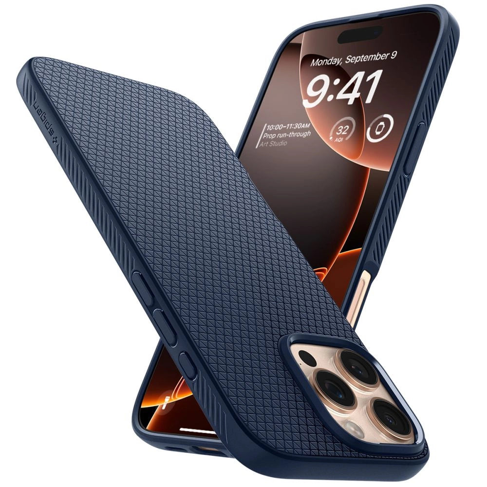 Spigen Liquid Air Case til iPhone 16 Pro Max - Blå