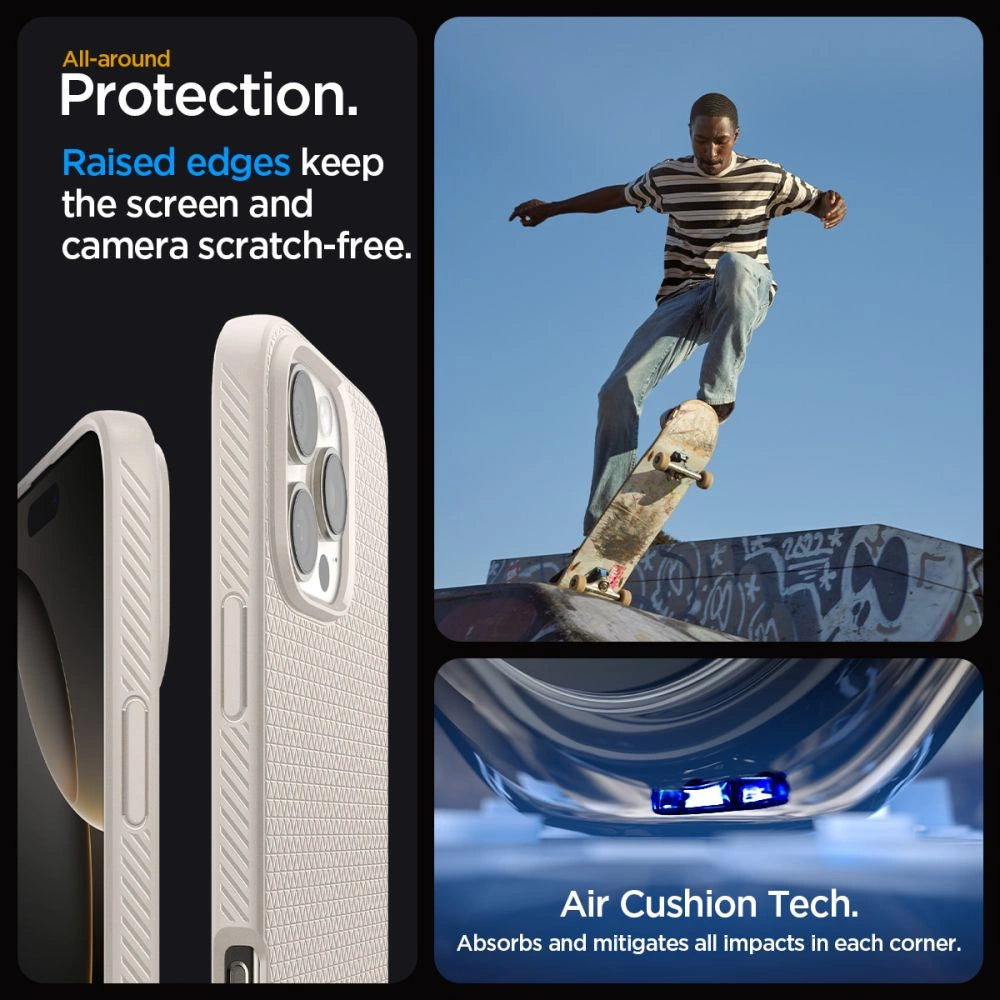 Spigen Liquid Air Case til iPhone 16 Pro Max - Titanium