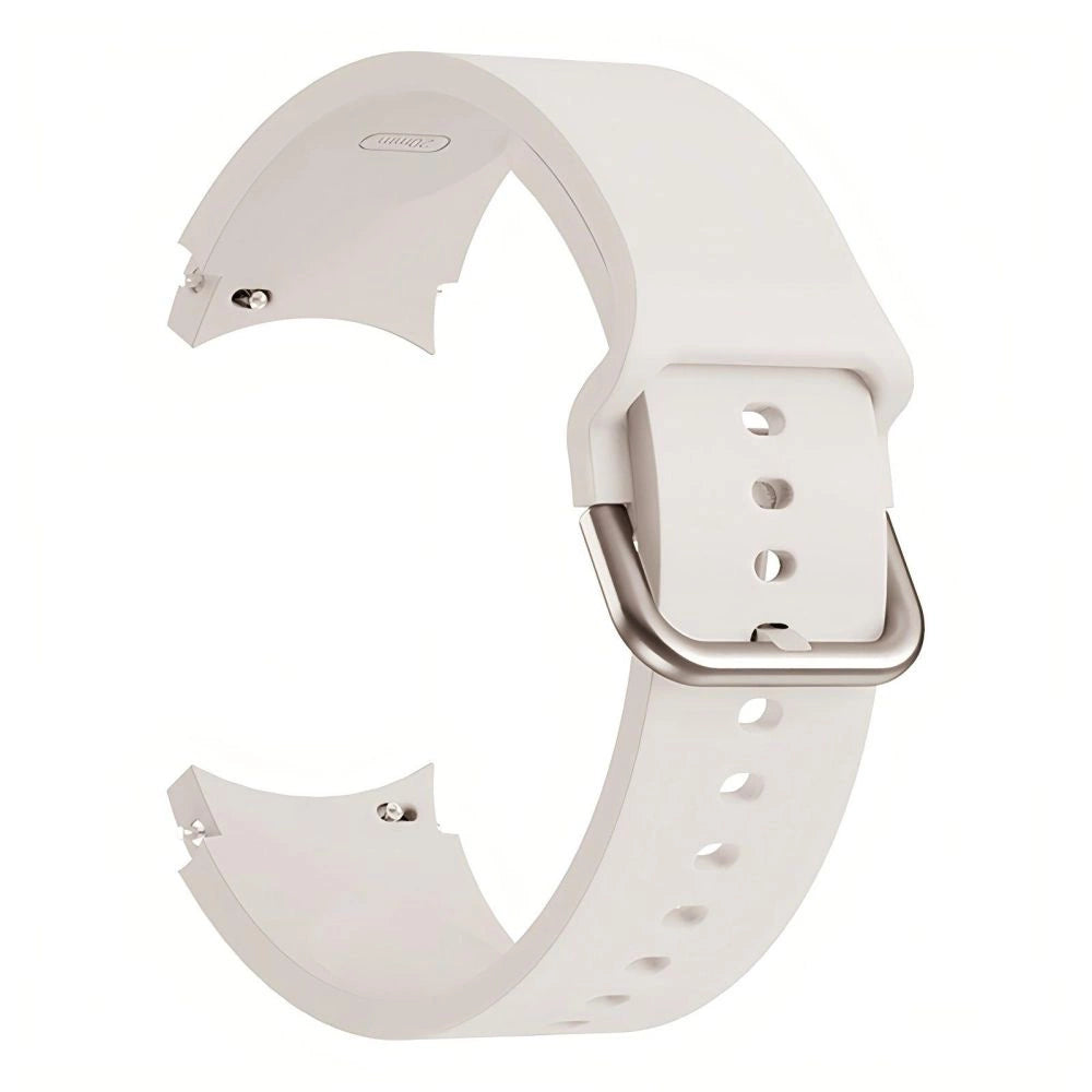 Tech-Protect Silicone Strap til Samsung Galaxy Watch 4 / 5 / 5 Pro / 6 / 7 / FE - Beige