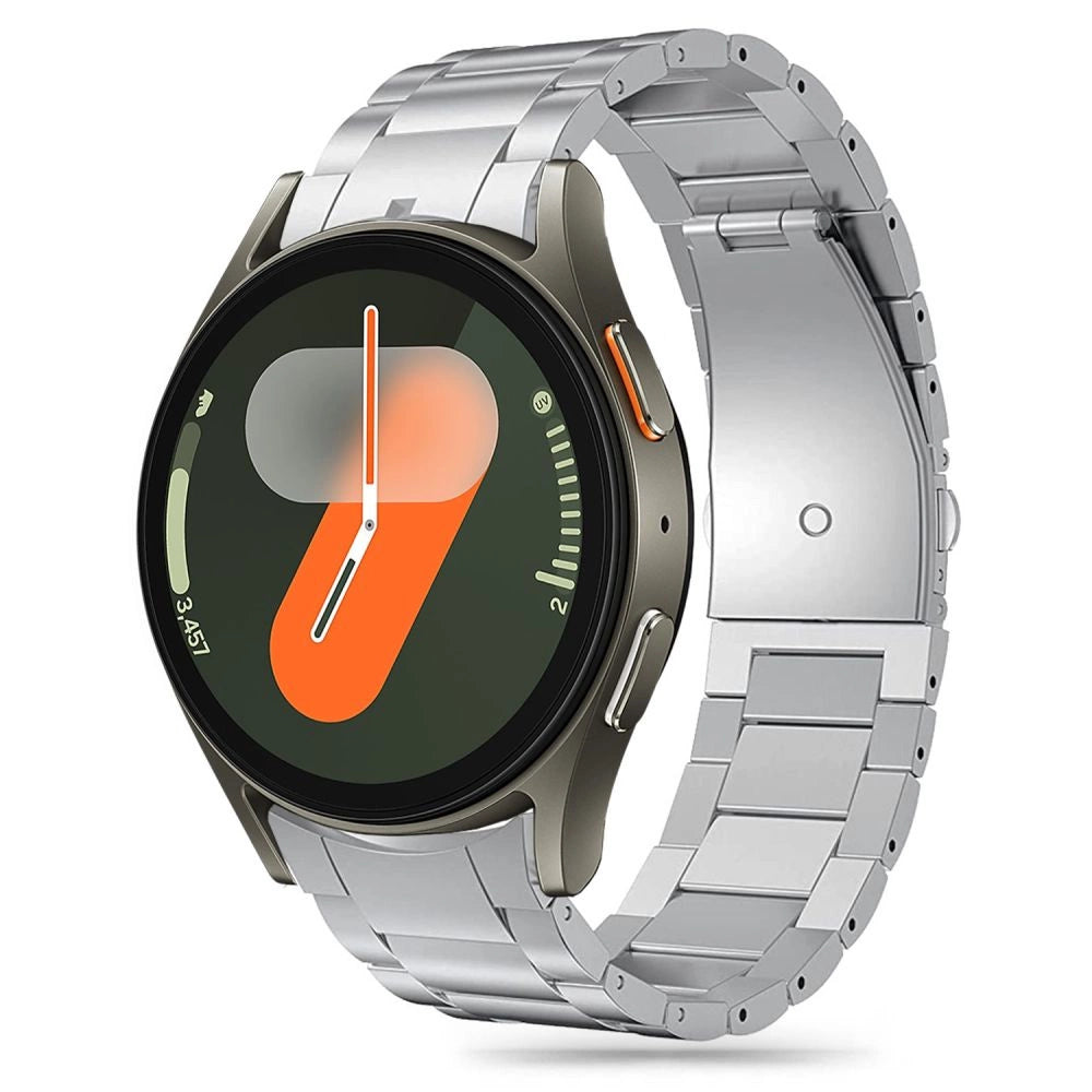 Tech-Protect rustfrit rem til Samsung Galaxy Watch 4 / 5 / 5 Pro / 6 / 7 / FE - Silver