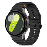 Tech-Protect Silicone Sport Strap til Samsung Galaxy Watch 4 / 5 / 5 Pro / 6 / 7 / FE - sort