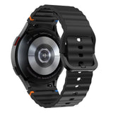 Tech-Protect Silicone Sport Strap til Samsung Galaxy Watch 4 / 5 / 5 Pro / 6 / 7 / FE - sort