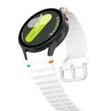Tech-Protect Silicone Sport Strap til Samsung Galaxy Watch 4 / 5 / 5 Pro / 6 / 7 / FE - hvid