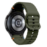 Tech-Protect Silicone Sport Strap til Samsung Galaxy Watch 4 / 5 / 5 Pro / 6 / 7 / FE - Grøn
