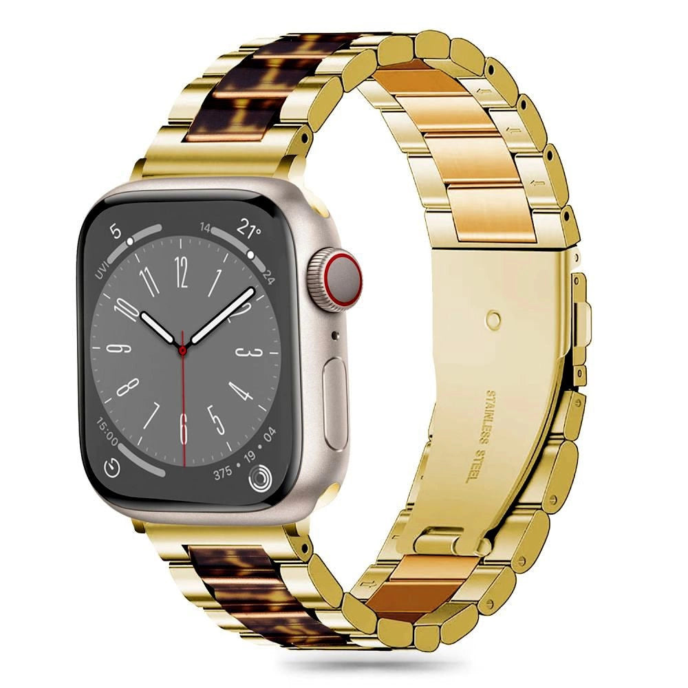 Tech-Protect Modern Apple Watch Strap 4 / 5 / 6 / 7 / 8 / 9 / SE (38 / 40 / 41 mm) - Guld / Leopard