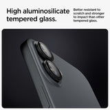 Spigen Glass tR EZ Fit Optik Pro tempereret glas til iPhone 16 / 16 Plus / 17 Kamera (2 st.) - sort