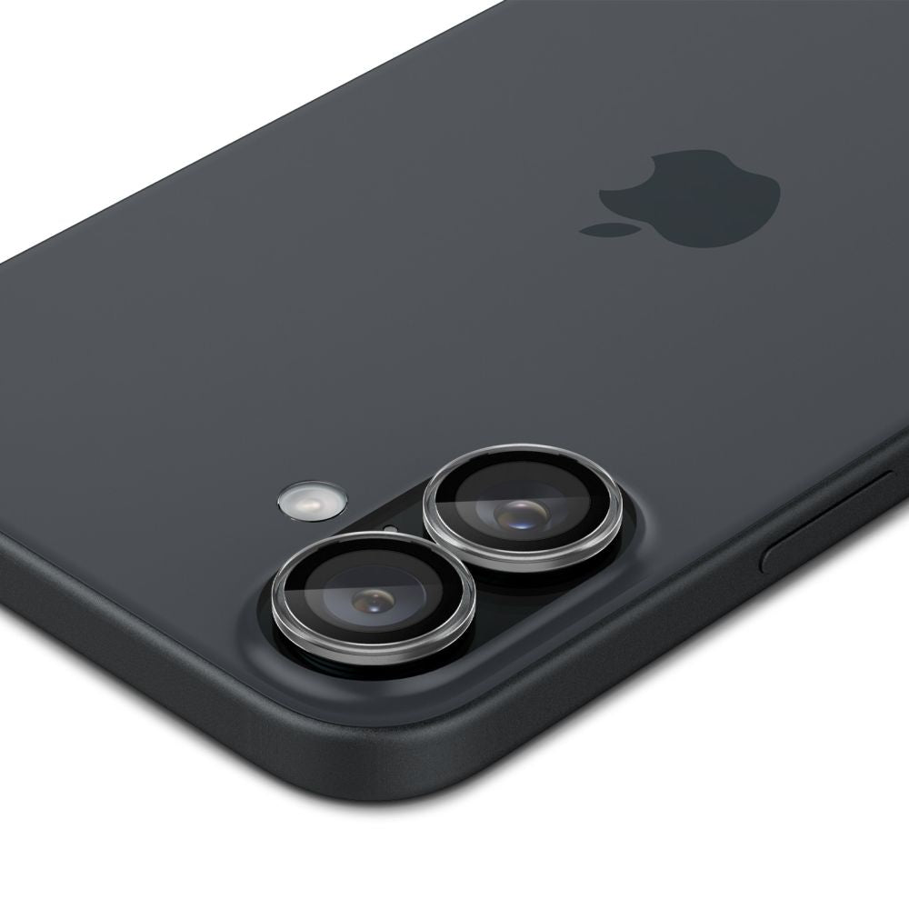 Spigen Glas.tR EZ Fit Optik Pro tempereret glas til iPhone 16 / 16 Plus / 17 (2 st.)