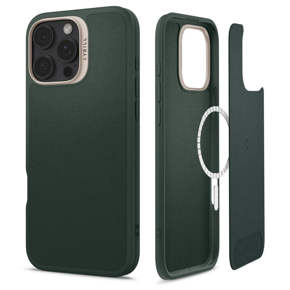 Spigen Cyrill Kajuk MagSafe iPhone 16 Pro Max Case - Grøn