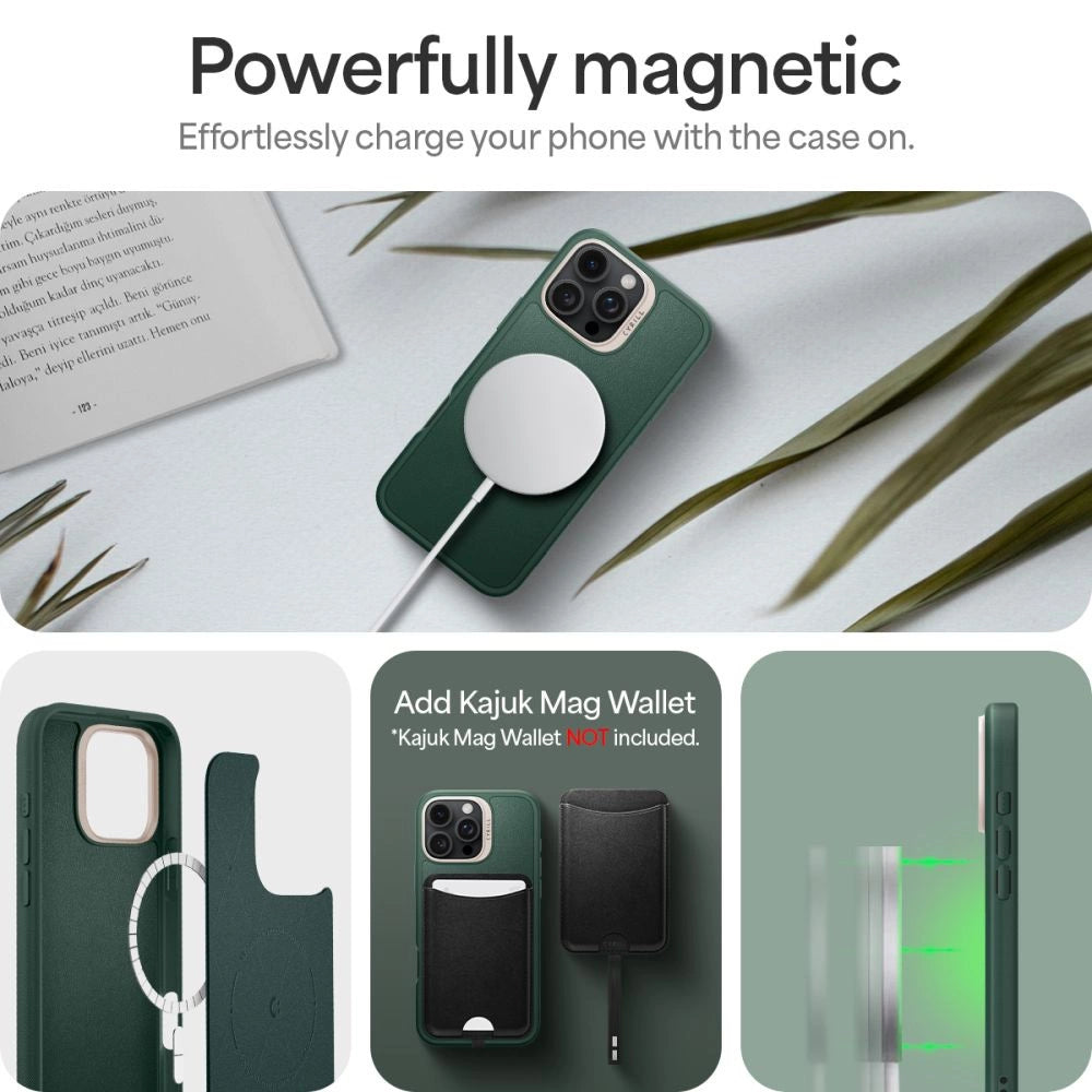 Spigen Cyrill Kajuk MagSafe iPhone 16 Pro Max Case - Grøn