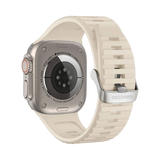 Afkodet Ultra Traction Strap til Apple Watch 42 / 44 / 45 / 49 mm - Hvid