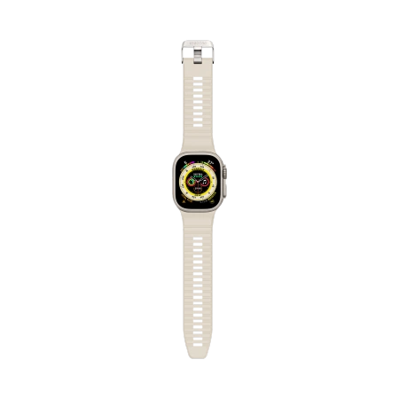Afkodet Ultra Traction Strap til Apple Watch 42 / 44 / 45 / 49 mm - Hvid